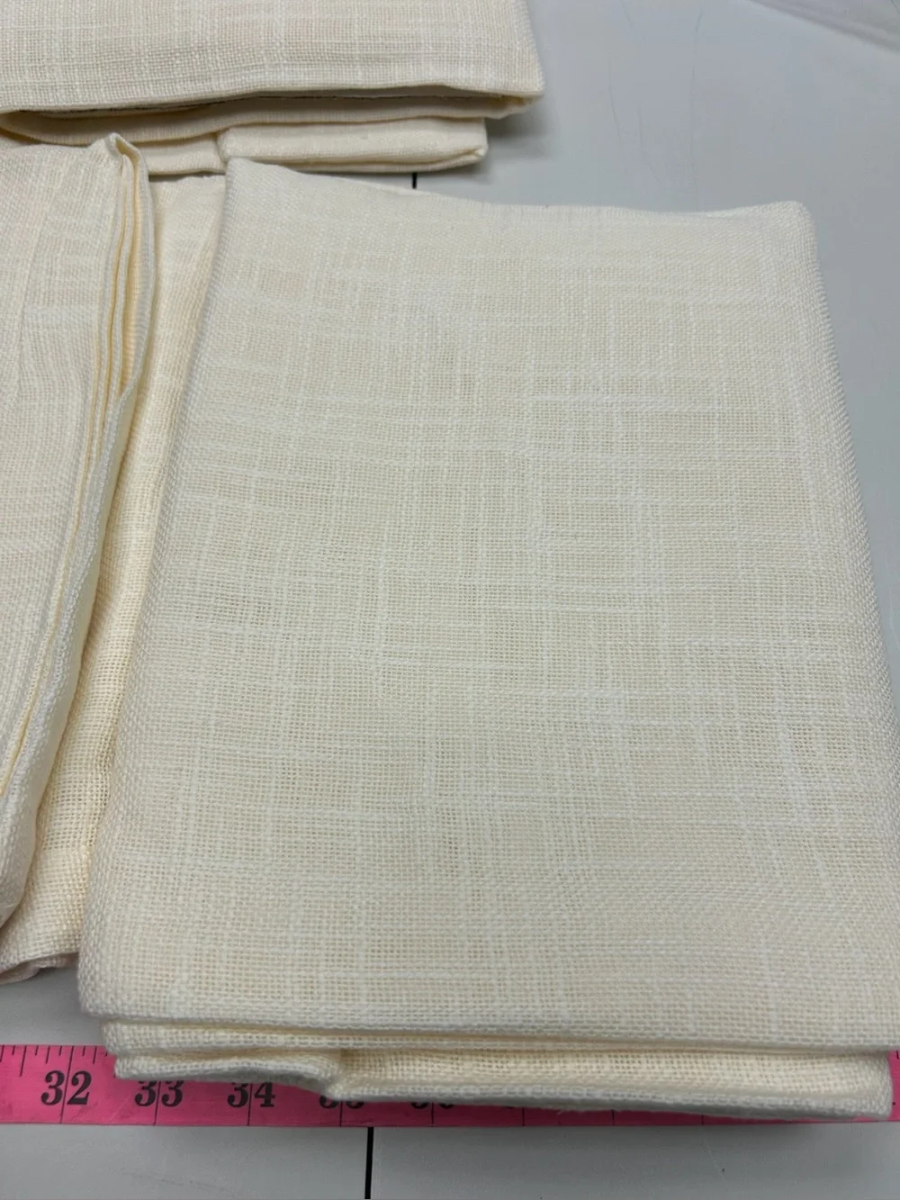 NWOT QUINCE Set Of 2 48x84 Cotton Sheer Curtains Ivory 9934